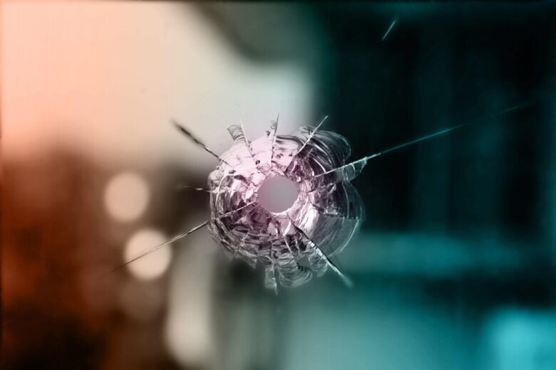 bullet hole, frosted glass, window, loophole, glass, hazy, the scenery, gradient, landsacape, blur, bullet hole, bullet hole, bullet hole, bullet hole, bullet hole, loophole